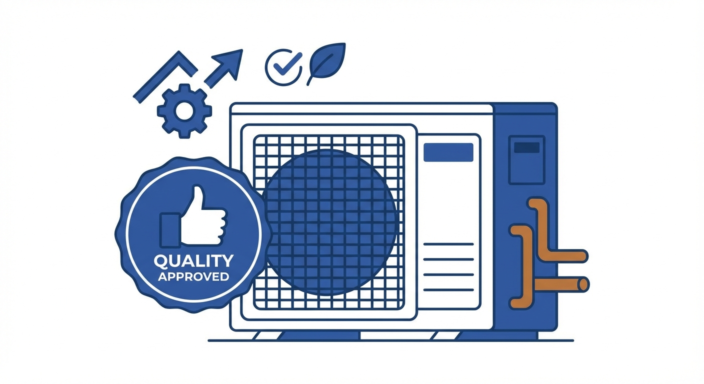 Quality execution - completed HVAC service work